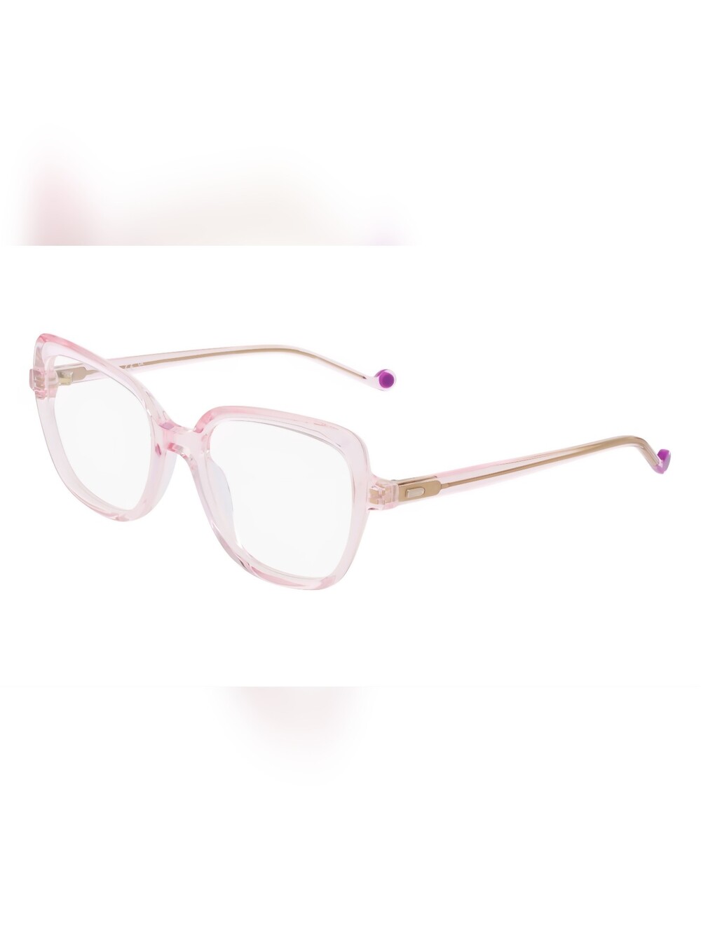 "PURE" Women’s Eyeglasses – Blush Pink/Gold Full‑Rim Frames - NWT (53-19-140)